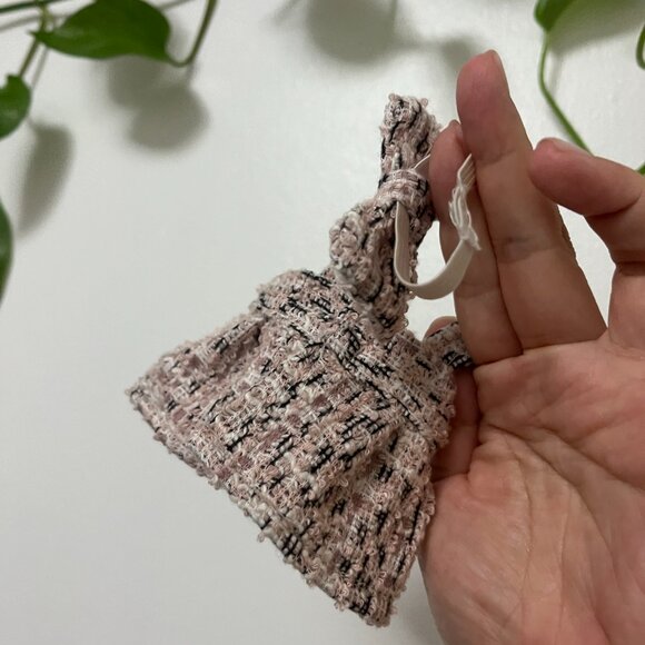 Labubu outfit Hand Made Preppy Pink Dress and Bow - Picture 3 of 4